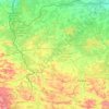 ヴォルィーニ州の地形図、標高、地勢