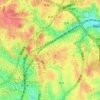 境木本町の地形図、標高、地勢