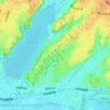 佐鳴台の地形図、標高、地勢