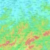 宣城市の地形図、標高、地勢
