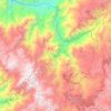 Saraguroの地形図、標高、地勢
