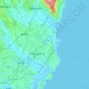 東海村の地形図、標高、地勢