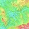 多治見市の地形図、標高、地勢