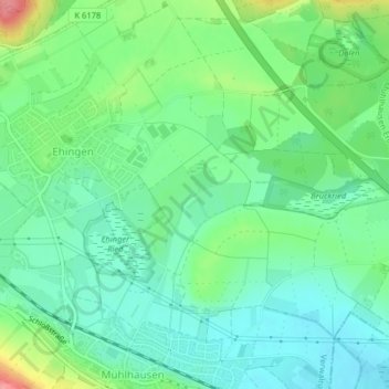 78259の地形図、標高、地勢