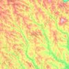 raionul Drochiaの地形図、標高、地勢