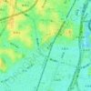 山王三丁目の地形図、標高、地勢