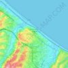 Francavilla al Mareの地形図、標高、地勢