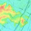 日吉一丁目の地形図、標高、地勢