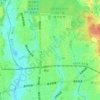 相沢四丁目の地形図、標高、地勢
