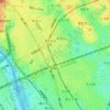 北嶺町の地形図、標高、地勢