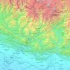 サガルマタの地形図、標高、地勢