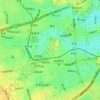 世田谷四丁目の地形図、標高、地勢