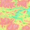 拉孜县 ལྷ་རྩེ་རྫོང།の地形図、標高、地勢