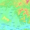 木蘭県の地形図、標高、地勢