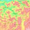 江孜县 རྒྱལ་རྩེ་རྫོངの地形図、標高、地勢