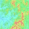 安城市の地形図、標高、地勢