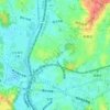 飯島町の地形図、標高、地勢
