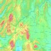 ルーイ県の地形図、標高、地勢