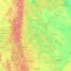 スヴェルドロフスク州の地形図、標高、地勢