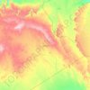 ジャーネット県の地形図、標高、地勢