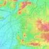 犬山市の地形図、標高、地勢