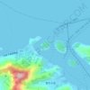平羅島の地形図、標高、地勢