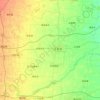 无极县の地形図、標高、地勢