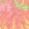 raionul Ocnițaの地形図、標高、地勢