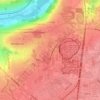 シェシーの地形図、標高、地勢