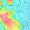 唐湊の地形図、標高、地勢