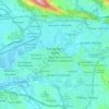パンプローナの地形図、標高、地勢
