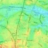 大久保三丁目の地形図、標高、地勢