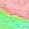 ネパールの地形図、標高、地勢