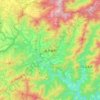 高千穂町の地形図、標高、地勢