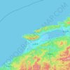 出雲市の地形図、標高、地勢