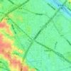 末長の地形図、標高、地勢