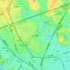久が原の地形図、標高、地勢