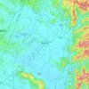 登米市の地形図、標高、地勢