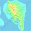 Pulau Tarakanの地形図、標高、地勢