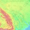ドニエストル川の地形図、標高、地勢