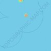 御蔵島村の地形図、標高、地勢