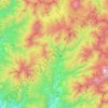 片品村の地形図、標高、地勢