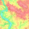 Villiers-Charlemagneの地形図、標高、地勢