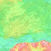 ジェルジンスクの地形図、標高、地勢