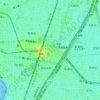 蒲田五丁目の地形図、標高、地勢