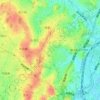 鳥が丘の地形図、標高、地勢