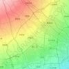 温江区の地形図、標高、地勢