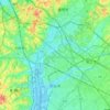刈谷市の地形図、標高、地勢