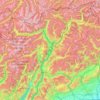 トレンティーノ＝アルト・アディジェ自治州/南ティロル自治州の地形図、標高、地勢