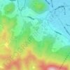 界川3の地形図、標高、地勢